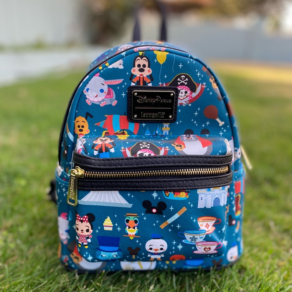 Disney Parks “Kingdom of Cute” Loungefly Backpack💚💙